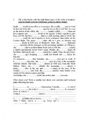 English Worksheet: future tense exercises 