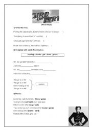 English Worksheet: Alicia Keys - girl on fire