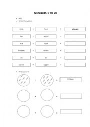 Review Numbers 1 to 20