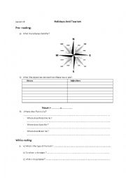 Holidays and Tourism-1st forms