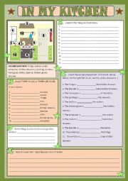 English Worksheet: My kitchen