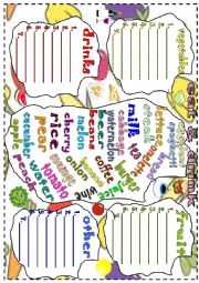 English Worksheet: eat & drink