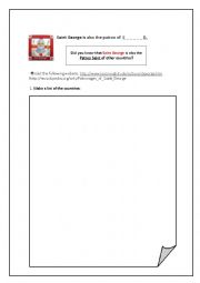 English Worksheet: Saint George around the World