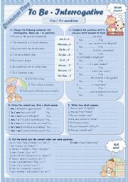 Grammar Time Series – ’To Be’ Set (3) Interrogative (1/2)  – Yes / No questions