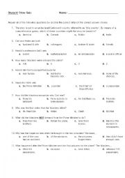 English Worksheet: Skyjack! Comprehension Quiz