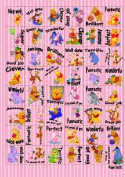 Reward stickers with Winnie-the-pooh