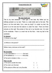 English Worksheet: reading