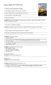 English Worksheet: Movie Activity: Big Fish (2003)