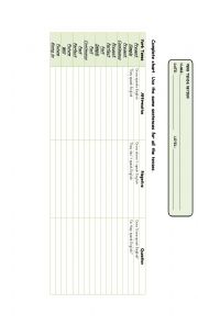 English Worksheet: VERB TENSE REVIEW