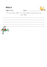 English Worksheet: The Magic Finger 2a