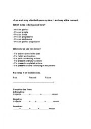 English Worksheet: Tenses Worksheet