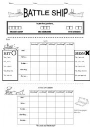 Battleship game - great for target sentences