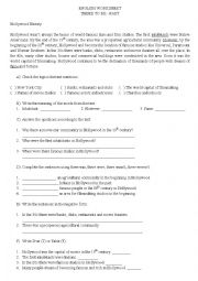 English Worksheet: there to be past