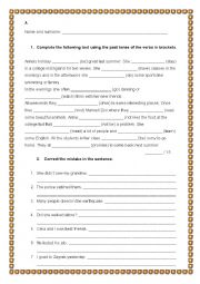 English Worksheet: The Hare and the Tortoise - Simple past exercises