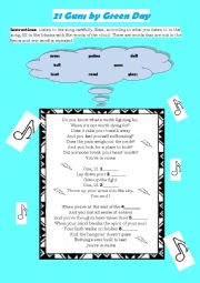 English Worksheet: Multiple Mini activities based on songs