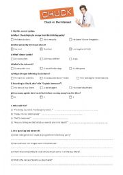 English Worksheet: Chuck vs. the Intersect