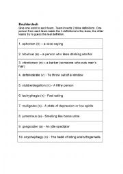 English Worksheet: Boulderdash game