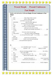 Present Simple Present Continuous Past Simple