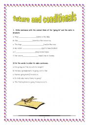 English Worksheet: FUTURE AND CONDITIONALS