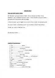 English Worksheet: happy street unit 1 and 2