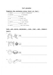 English Worksheet: HAVE-HAS