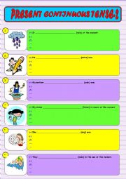 PRESENT CONTINUOUS TENSE 2/2