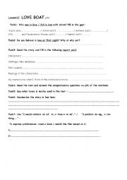 English Worksheet: love boat 