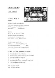 English Worksheet: Jack Johnson - 