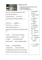 English Worksheet: Brighton in the rain