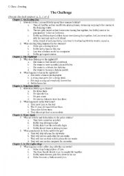 Test On The Challenge Readers By Burlington Books Esl Worksheet By Ep89za