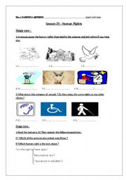 English Worksheet: human rights