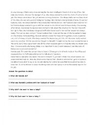 English Worksheet: Past Simple Reading