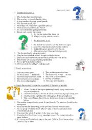 English Worksheet: Passive Voice Test