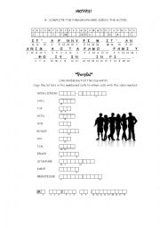 English Worksheet: Revision games!