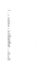 English Worksheet: Vowels