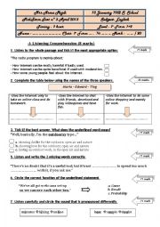 Mid Term Test 2 First Form