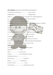 English Worksheet: Past Continuous Practise