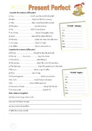 English Worksheet: Present Perfect