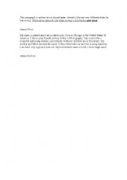 English Worksheet: Now and Then