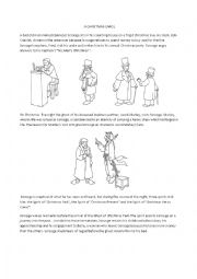 English Worksheet: A Christmas Carol story