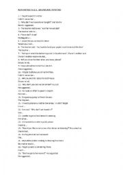 English Worksheet: PAEG REPHRASINGS GERUNDS AND INFINITIVES