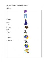 English Worksheet: read and connect