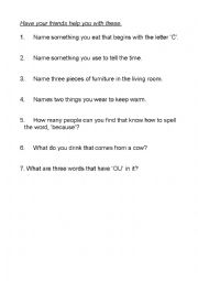 See if your friends can answer these
