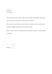 English Worksheet: 