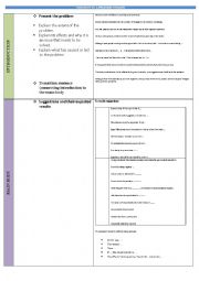English Worksheet: SOLUTION TO A PROBLEM OUTLINE