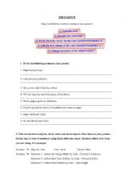 English Worksheet: The Passive