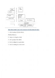 English Worksheet: Giving directions