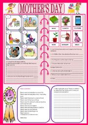 English Worksheet: Mothers Day