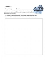 English Worksheet: The Magic Finger 4a & b