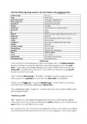English Worksheet: A Kiwi Lad - a short reading with Kiwi slang